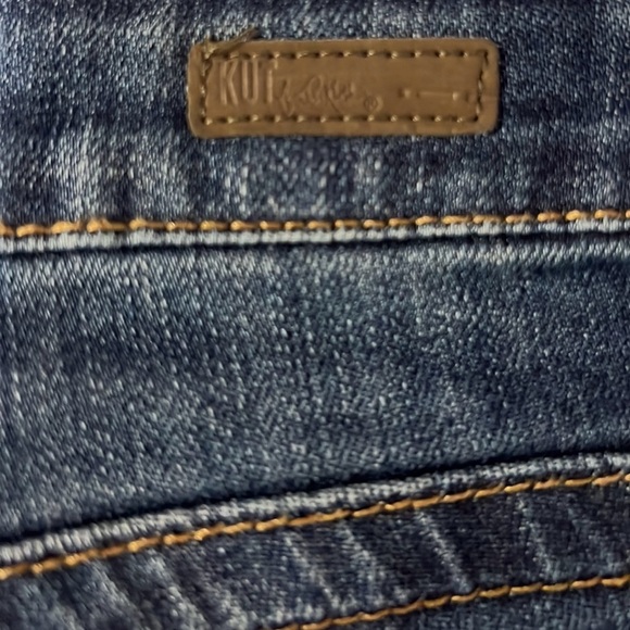 KUT from the Kloth Stevie Straight Leg Indigo Denim Jeans Size 6 - Picture 6 of 11
